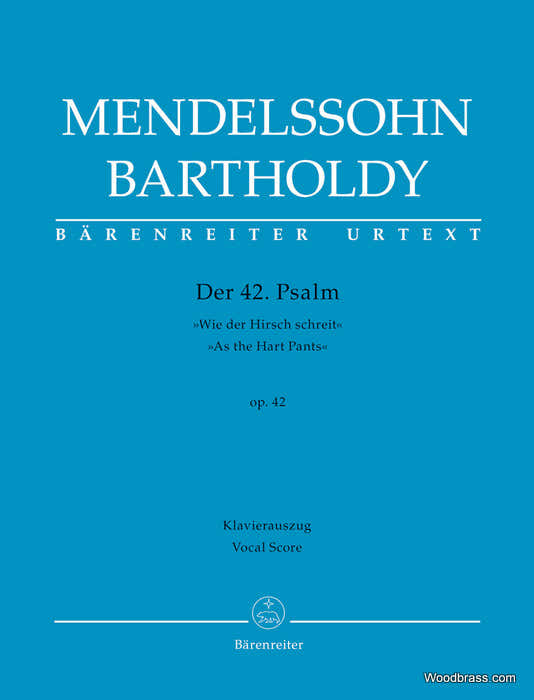 Mendelssohn F. - El salmo 42 "Como el ciervo brama" Op.42 - Partitura vocal