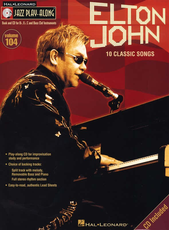 Jazz Play Along Volume 104 - Elton John + CD - Bass Clef Instruments
