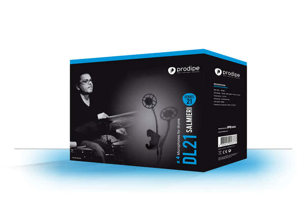 Prodipe DL21 Salmieri Drums - Pack de 4 micrófonos