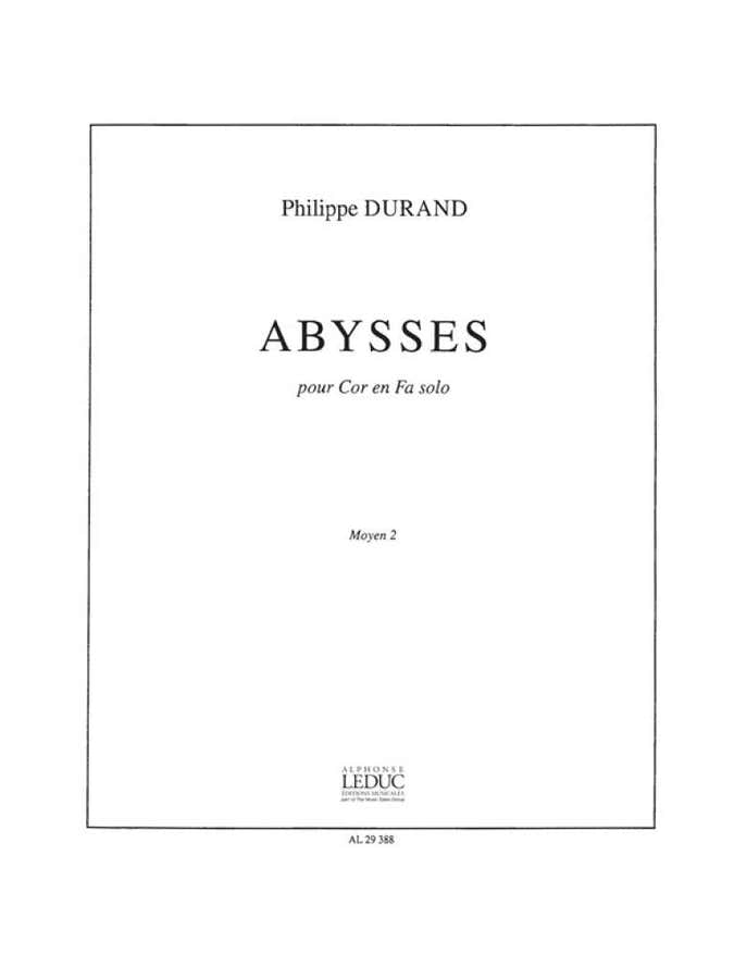 Durand Philippe - Abysses - Cor Solo