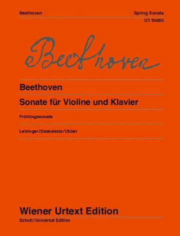 Beethoven L. V. - Sonate pour Violon & Piano "Frühlingssonate"