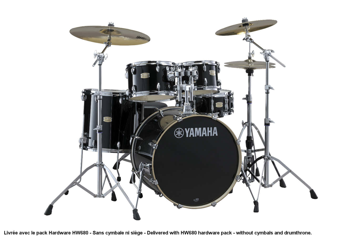 STAGE CUSTOM BIRCH - FUSION 20" - RAVEN BLACK + PACK HARDWARE HW680W