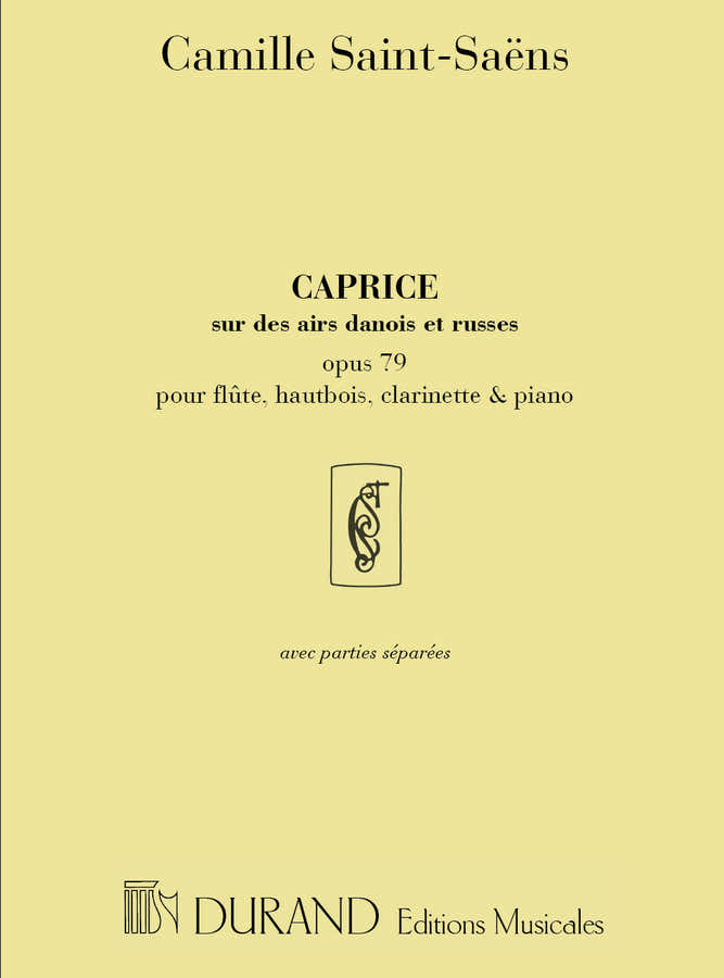 Saint-Saens - Caprice Airs Danois Op 79 - Flute Hautbois Clarinette Et Piano