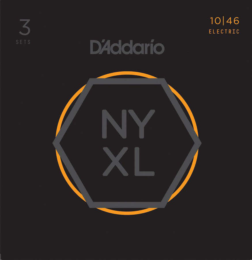 STRINGS FOR ELECTRIC GUITAR NYXL1046-3P NICKEL NET REGULAR LIGHT 10-46 (3 SETS)