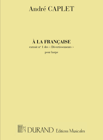 CAPLET - DIVERTISSEMENT A LA FRANCAISE - HARPE