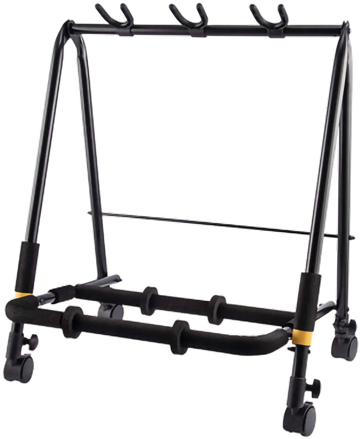 Rack para 3 guitarras con ruedas