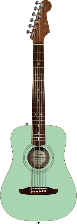 California Standard Redondo Mini con funda Tapa de abeto Verde Surf