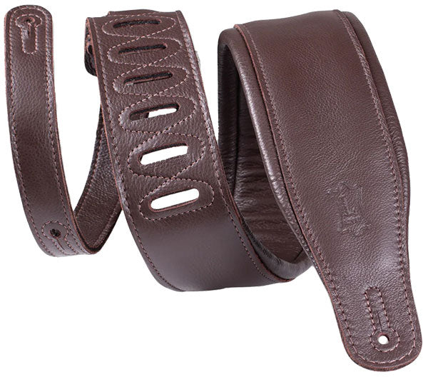 Levys Cuero Premium Acolchado 8,25cm - Marrón Oscuro-Marrón Oscuro
