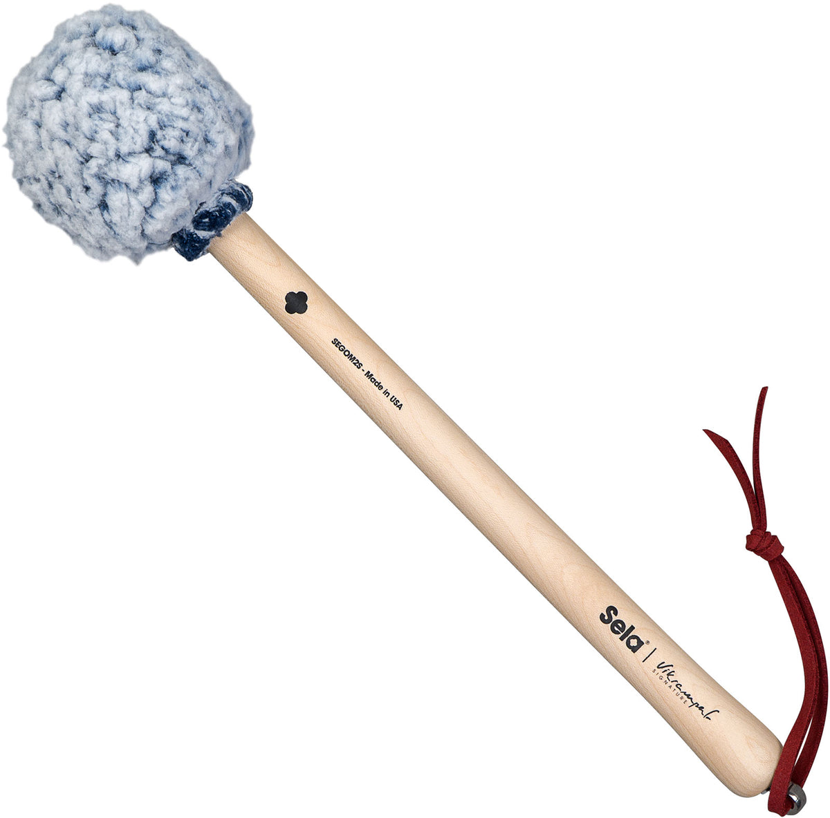 Sela Percussion Mazo de gong Vikrampal Deep Earth - Pequeño, azul escarchado