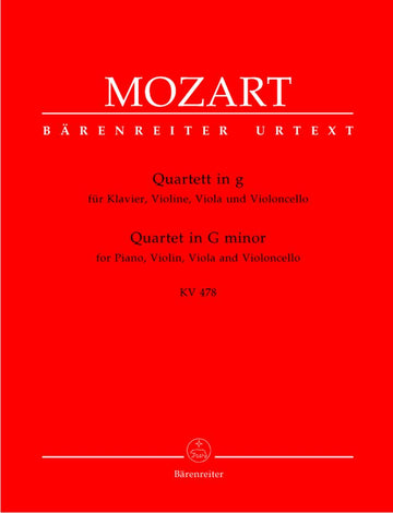 Moz W.A. - Quuor En Sol Mineur Kv 478 - Piano Violon Alto Violoncelle