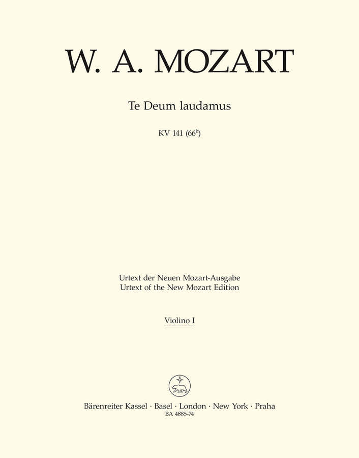 Mozart W.a. Te Deum Laudamus KV 141 (66B)