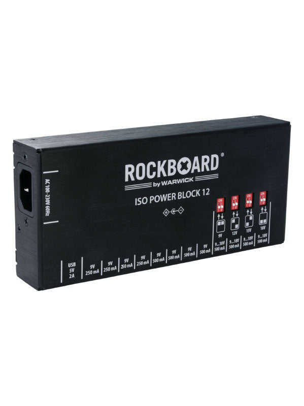Rockboard Power Block Iso V12 IEC 9 A 18V 100/230 Volt