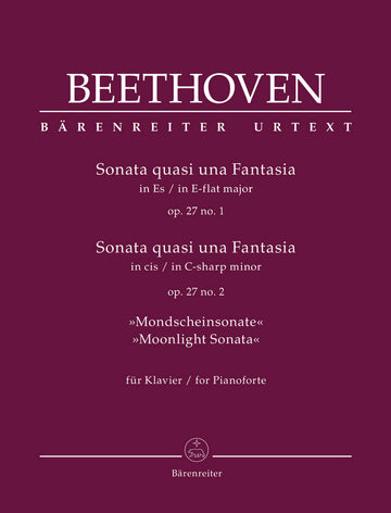 Beethoven L.V. - Sonata Quasi Una Fantasia Op.27 N°1&2 "moonlight Sonata" - Piano
