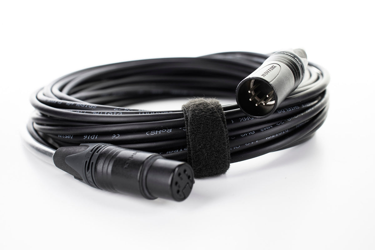 Cable DMX 5 pines Conectores 1 M