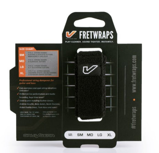 Fretwraps String Muter- 1 Paquete Negro (pequeño)